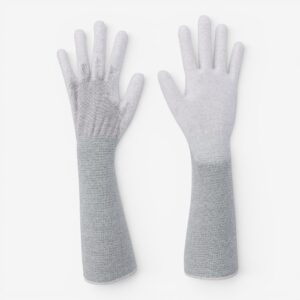 Anti Static PU Palm dipped Gloves High Resistance Carbon Fiber