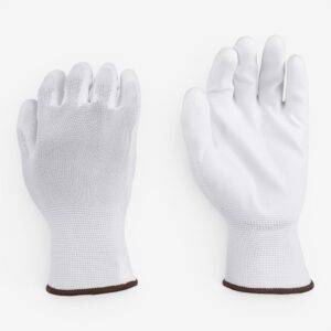 13 Gauge Nylon/Polyester Liner Coated Grey PU on Palm Glove