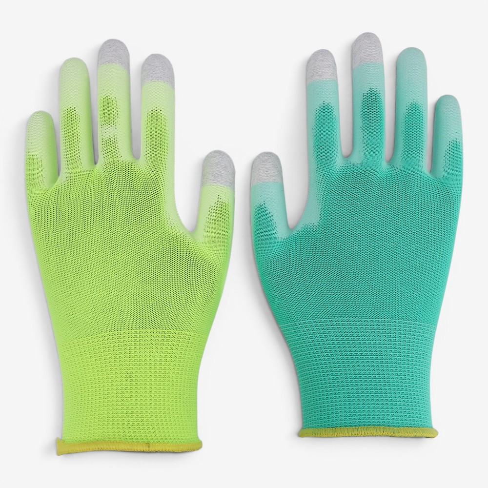 13 Gauge Liner Coated Polyester/Nylon PU Touch Screen Gloves - Image 3