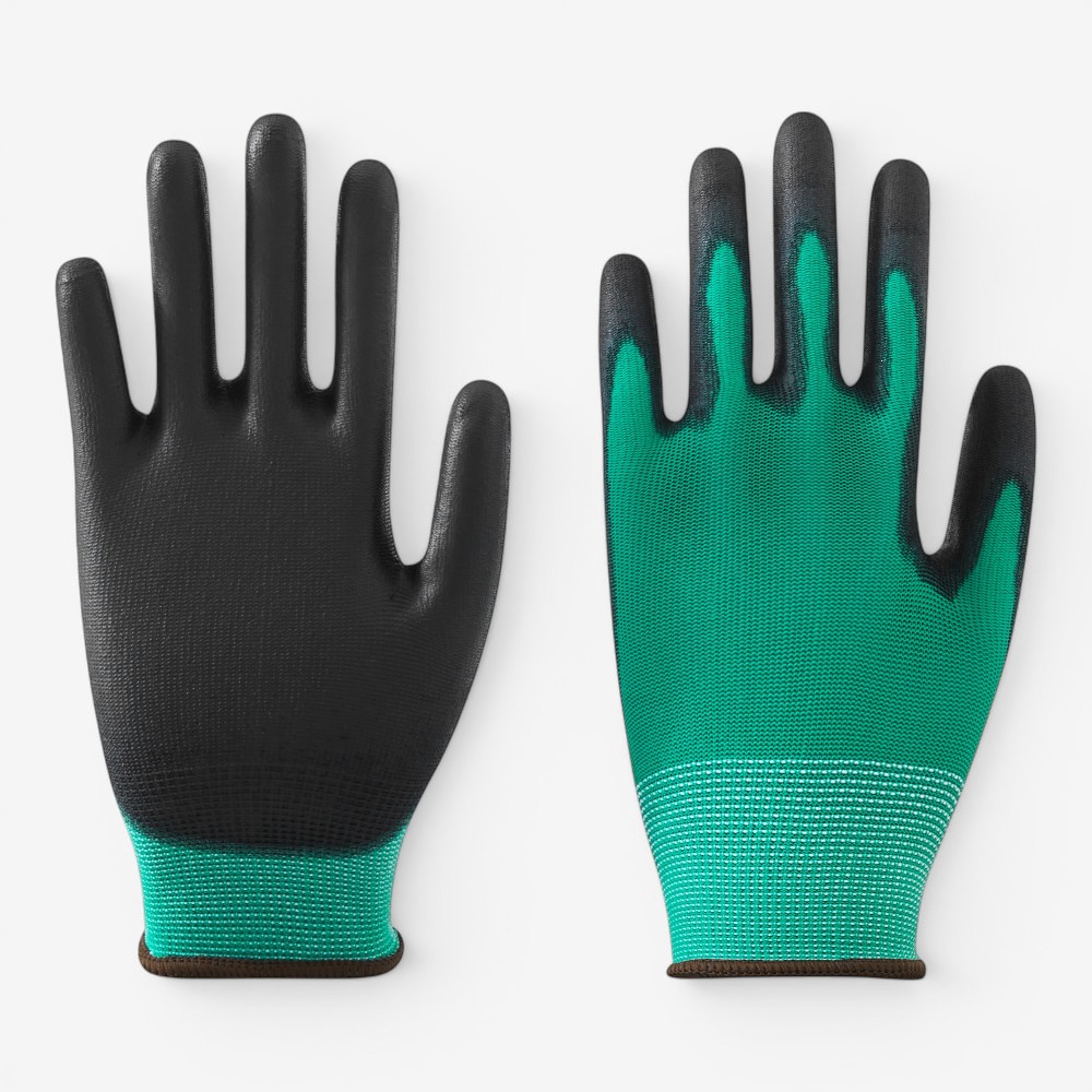 13 Gauge Nylon/Polyester Liner Coated PU on Palm Glove - Image 3
