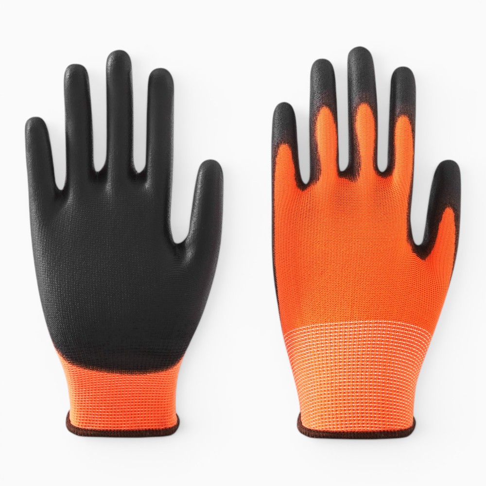 13 Gauge Nylon/Polyester Liner Coated PU on Palm Glove - Image 5