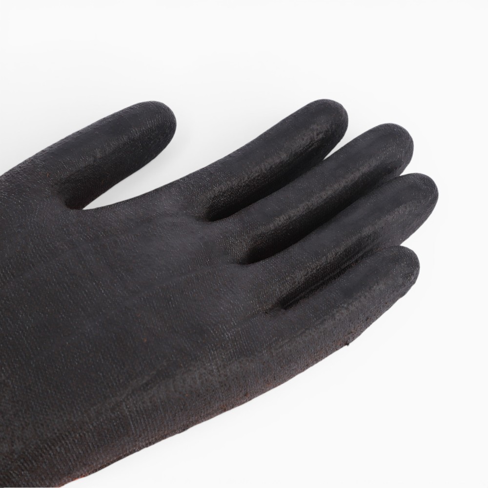 Anti cut Polyester HPPE glassfiber level 5 PU dipping on palm working glove - Image 4