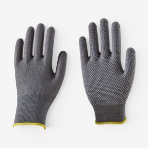 13G Grey Liner PVC Dotted Palm Work Gloves