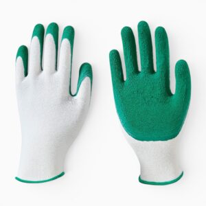 13G Bamboo Fiber Crinkle Latex Palm Coated Work Gloves