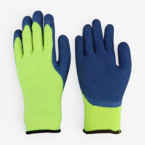 10G Cotton Yarn Fleece Latex Palm Coated Winter Work Gloves