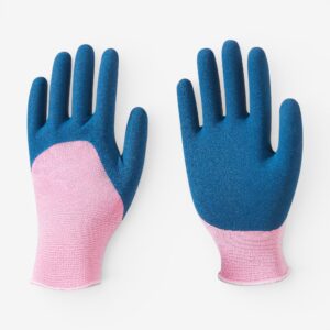 13G Polyester Three-Quarter Sandy Latex Coated Work Gloves