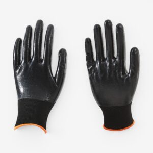 15G Polyester Full Smooth Nitrile Coated Work Gloves