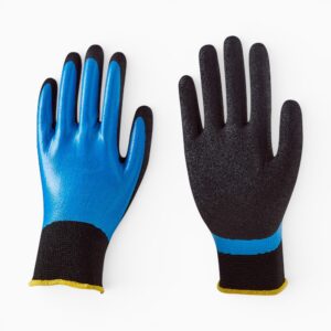 13G Polyester Double Sandy Nitrile Coated Safety Gloves