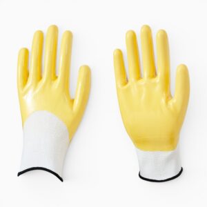 13G Polyester Three-Quarter Smooth Nitrile Coated Work Gloves