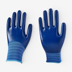 15G Polyester Full Smooth Nitrile Coated Work Gloves