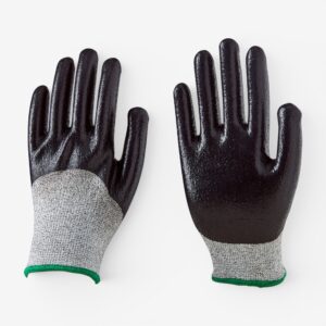 13G Cut Level 5 HPPE Glass Fiber Three-Quarter Smooth Nitrile Coated Gloves