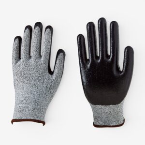 13G Cut Level 5 HPPE Glass Fiber Smooth Nitrile Palm Coated Gloves